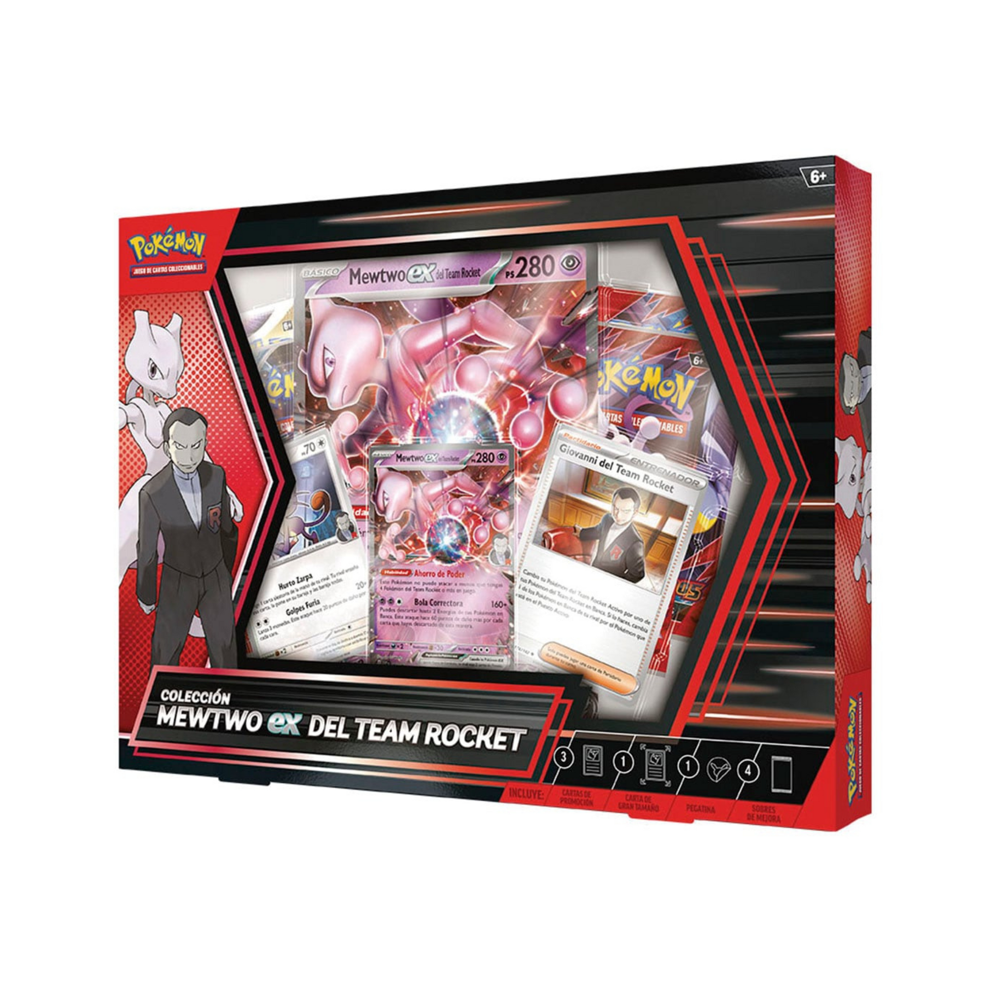 Caja de Colección Mewtwo Ex del Team rocket Pokémon